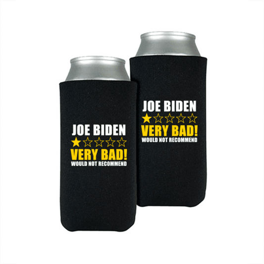 Joe Biden Review Slim Beverage Cooler (Set of 2)