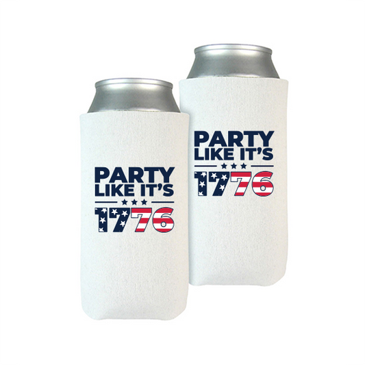Party Like It's 1776 Tall/Slim Beverage Coolers (Set of 2)