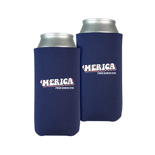 Merica Tall/Slim Beverage Coolers (Set of 2)
